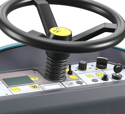 S880 Barredora compacta a batería de conductor sentado alt 3